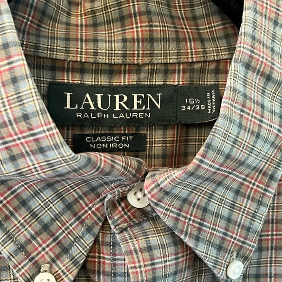 LAUREN Ralph Lauren Classic Fit Long Sleeve Button Down Casual Shirt - Picture 6 of 9